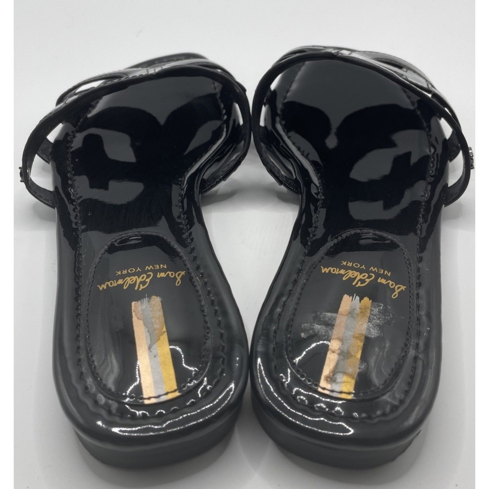 Sam Edelman Women's "Bay" Black Patent Leather Slip On Slides Sandals Women 8.5 - Picture 5 of 8